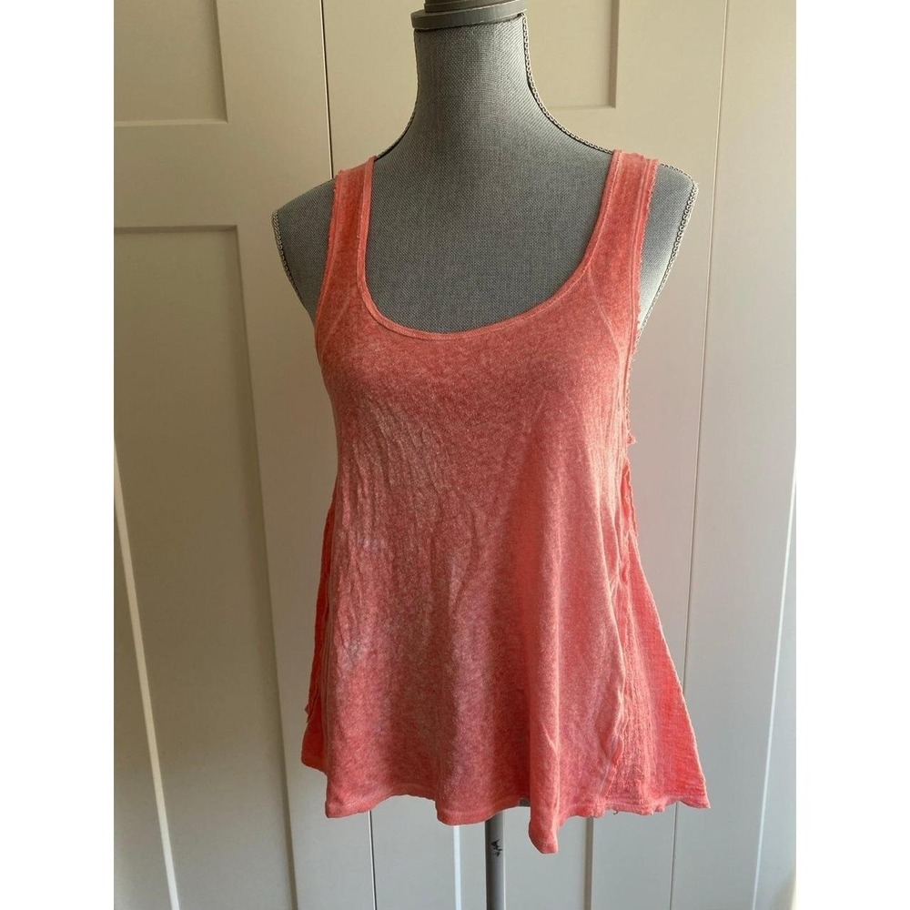 Free People Tank Top Small We The Free Distressed Boho s44